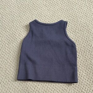 Gilly Hicks dark purple Ribbed Crop Tank